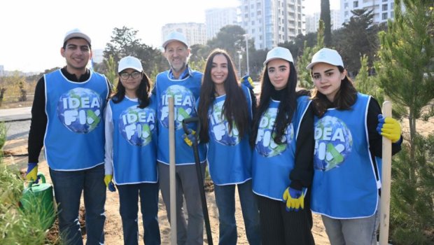 Leyla Əliyevanın iştirakı ilə Bakıda ağacəkmə aksiyası keçirildi &ndash; FOTO 