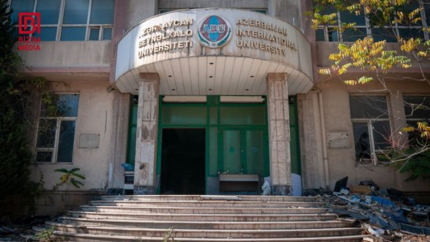 Qorxu filmlərini xatırladan UNİVERSİTET &ndash; Tərk edilmiş binanın aqibəti necə olacaq? &ndash; FOTOREPORTAJ 