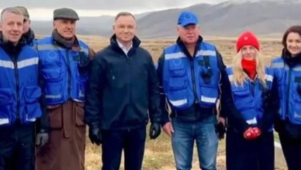 Polşa prezidenti Naxçıvanla sərhəddə nə axtarırdı? - FOTO