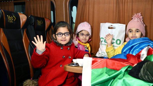 Şuşa şəhərinə növbəti köç karvanı yola salındı - FOTO