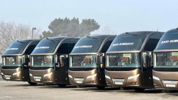 &ldquo;20 Yanvar&rdquo; metrosundan Sumqayıta yeni avtobuslar istifadəyə verilir