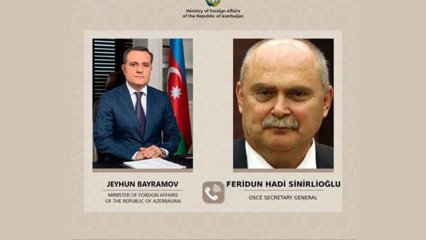 Ceyhun Bayramovla ATƏT-in yeni təyin olunmuş baş katibi arasında telefon danışığı olub