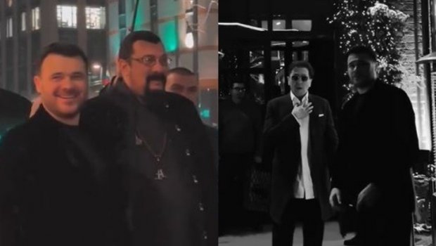 Emin Ağalarov Stiven Siqal və Qriqori Lepslə bir arada – VİDEO