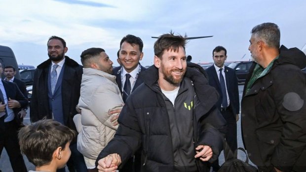 Messi və yoldaşlarının Bakı səfəri BAŞA ÇATDI - FOTO/VİDEO