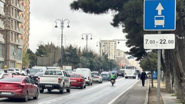 Bu küçələrdəki avtobus zolaqlarına saat tətbiq edildi &ndash; FOTO
