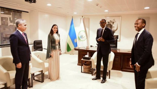 Leyla Əliyeva Ruanda Prezidenti ilə görüşdü &ndash; FOTO 