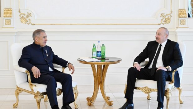 İlham Əliyev Rüstəm Minnixanovla birgə nahar etdi