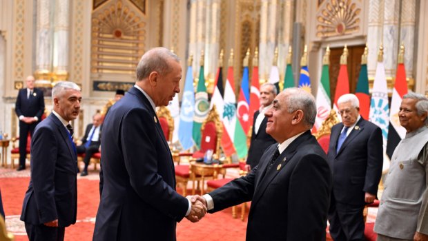 Baş nazir Qahirədə Ərdoğan və digər dövlət başçıları ilə görüşdü - FOTO