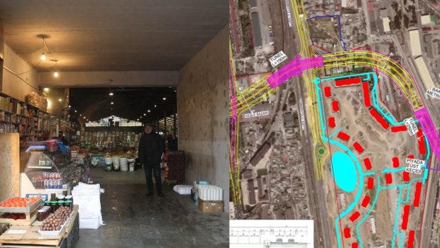 Yeni salınan yol, köçürülən icarədarlar - Keşlə bazarından VİDEOREPORTAJ