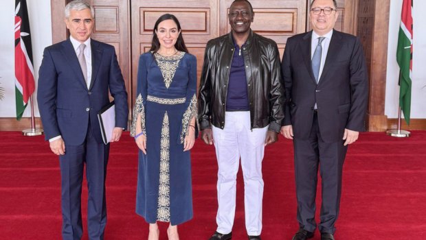 Leyla Əliyeva Keniya Prezidenti ilə görüşdü &ndash; FOTO