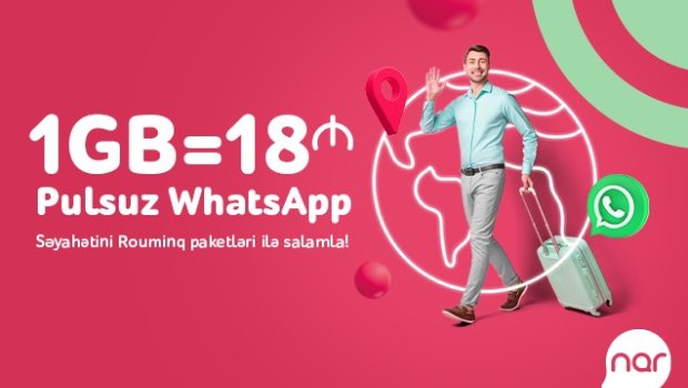 &ldquo;Nar&rdquo;ın rouminq paketləri ilə Yeni il səyahətində sərfəli ünsiyyət!