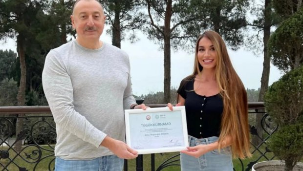 Prezident Arzu Əliyevanı təltif etdi - FOTO
