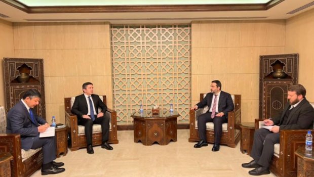 Azərbaycanın xarici işlər nazirinin müavini Suriyaya getdi - FOTO