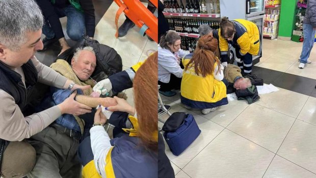 Bakıda marketlərin birində müştərinin halı pisləşdi: Xəstəxanaya yerləşdirildi - FOTO