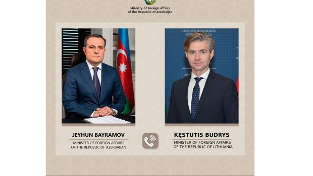 Litvanın xarici işlər naziri azərbaycanlı həmkarına zəng etdi