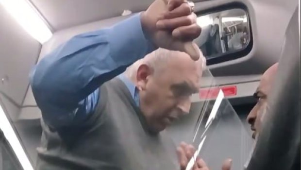 Sərnişinlə mübahisə edən "BakuBus"ın sürücüsü işdən çıxarıldı - VİDEO