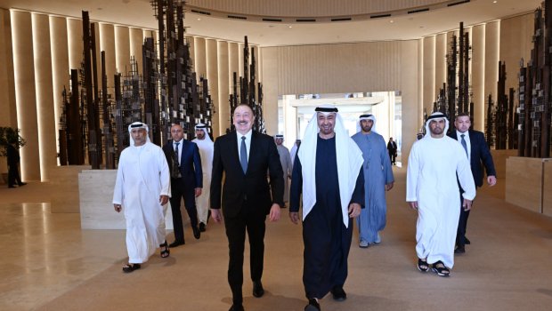 İlham Əliyev həmkarı ilə birgə NAHAR ETDİ