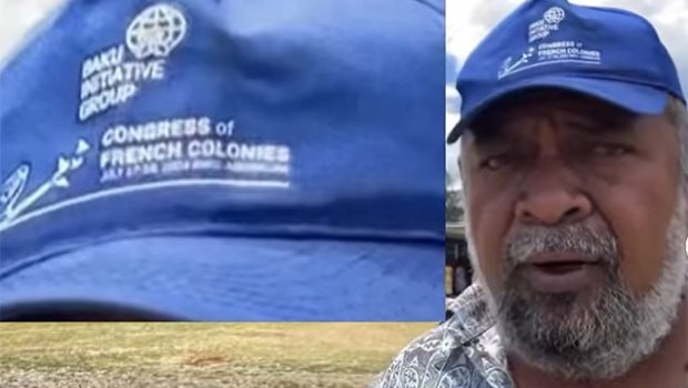 Nazir Fransa telekanalına Bakı Təşəbbüs Qrupunun loqosu ilə çıxdı &ndash; VİDEO