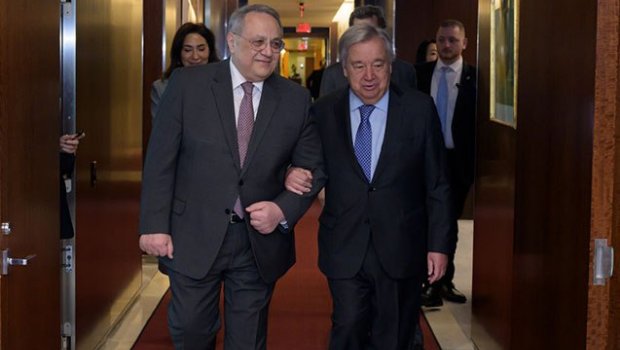 Yaşar Əliyev Quterreşlə belə sağollaşdı &ndash; FOTO