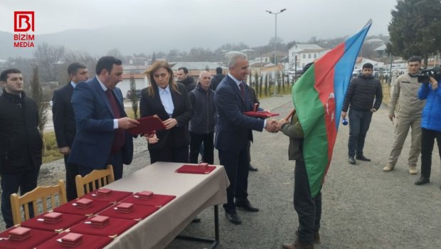 Xocalıya köçən növbəti 26 ailəyə mənzillərinin açarları VERİLDİ &ndash; FOTO