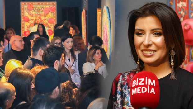 Samirə Allahverdiyevanın "Zamanın salnaməsi" sərgisindən VİDEOREPORTAJ