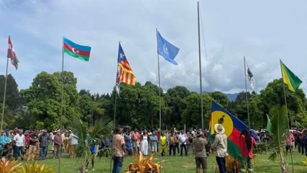 Yeni Kaledoniyada yenidən Azərbaycan bayrağı dalğalandı &ndash; VİDEO