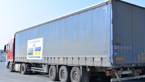 Azərbaycandan Ukraynaya humanitar yardımın növbəti hissəsi yola salındı &ndash; FOTO