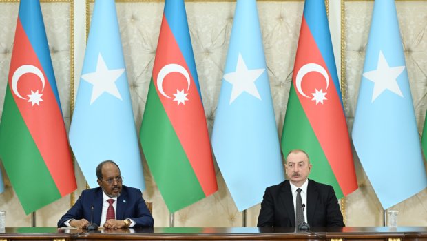 Azərbaycan və Somali prezidentlərinin birgə mətbuat konfransı - VİDEO