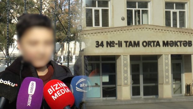 Gəncə məktəbində İNSİDENT - Müəllimdən şagirdə qarşı AĞILASIĞMAZ ADDIM &ndash; VİDEO
