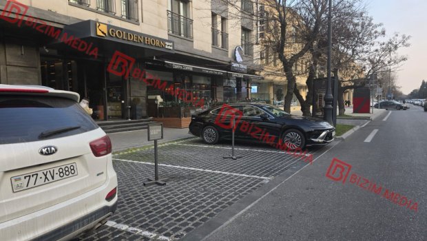 &ldquo;Golden Horn&rdquo; hotelindən QANUNSUZLUQ &ndash; AYNA-ya məxsus parklanma yerini ZƏBT EDİB &ndash; FOTOFAKT