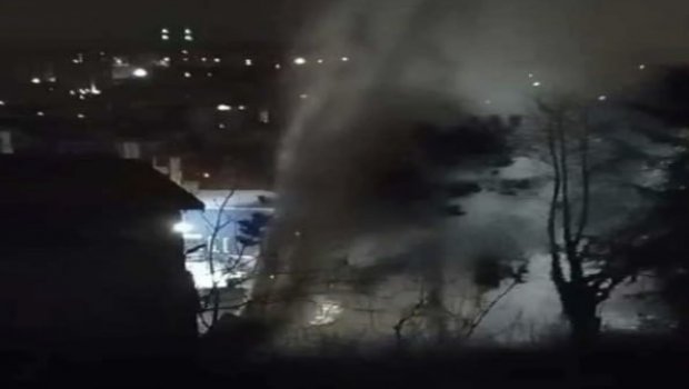 Ankarada su anbarı partladı, küçələri su basdı - VİDEO