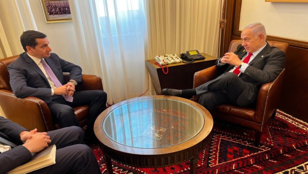Hikmət Hacıyev Benyamin Netanyahu ilə GÖRÜŞDÜ