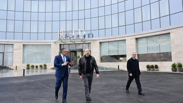 Prezident Xankəndidə &ldquo;Bulud&rdquo; hotelinin AÇILIŞINDA - FOTO/VİDEO