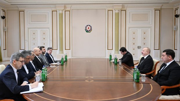 İlham Əliyev İran İslam Şurası Məclisinin sədrini qəbul edib - FOTO/VİDEO