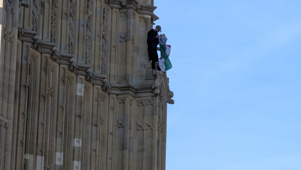 Londonun “Big Ben” qülləsinə Fələstin bayrağı SANCILDI -FOTO/VİDEO