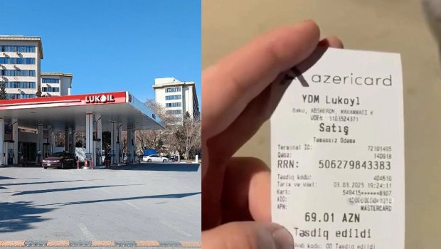 Yanacaqdoldurma məntəqəsindən ŞİKAYƏT: "62 litrlik çənə 63 litr yanacaq necə vurulub?" &ndash; VİDEO