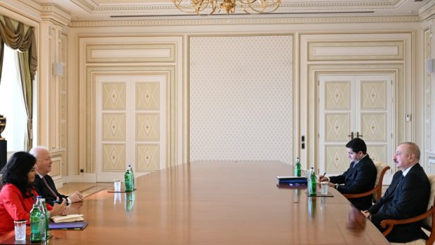 İlham Əliyev BMT Baş katibinin müavini ilə GÖRÜŞDÜ - VİDEO