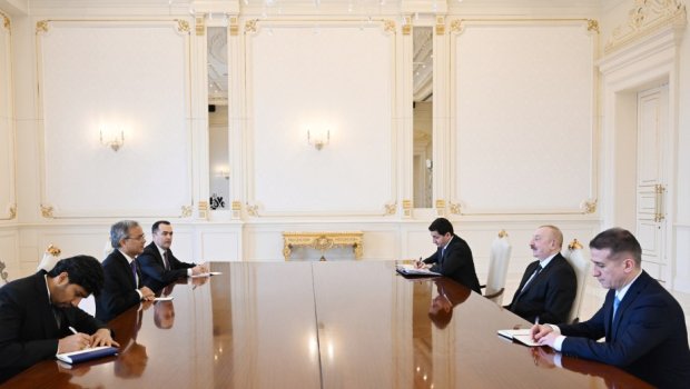 İlham Əliyev İqtisadi Əməkdaşlıq Təşkilatının Baş katibini qəbul etdi - VİDEO