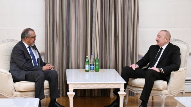 İlham Əliyev Tedros Qebreyesusu QƏBUL ETDİ - VİDEO