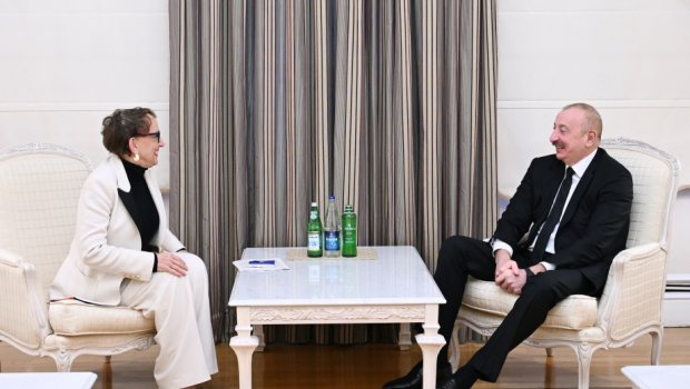 Rebeka Qrinspan İlham Əliyevin QƏBULUNDA - VİDEO