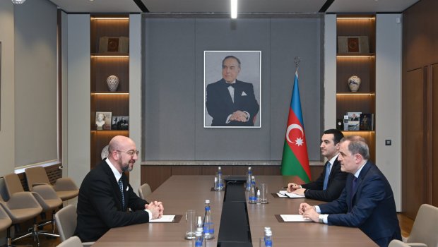 Ceyhun Bayramov Şarl Mişellə görüşdü – FOTO