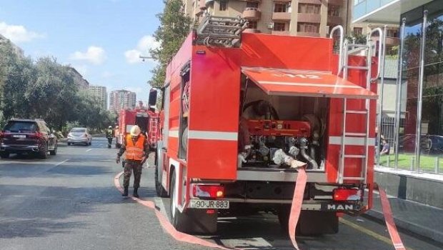 Qəbələdə yaşayış binasında YANĞIN - Sakinlər təxliyə edildi