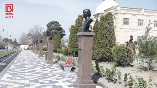 Şəxsiyyətlər Muzeyinə gedən yol 10 ildən sonra istifadəyə verildi &ndash; FOTO