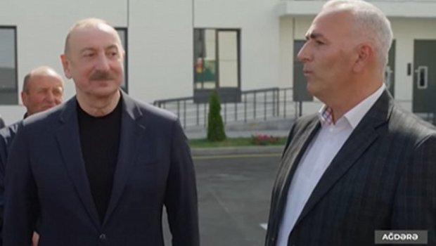 Ağdərə sakinləri ilə görüşdə MARAQLI AN - VİDEO