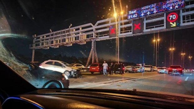 Aeroport yolunda bu səbəbdən SIXLIQ yaranıb