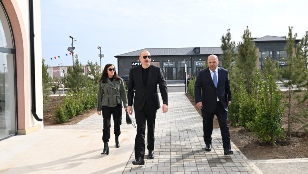 Prezident və Birinci xanım Ağdama getdi - FOTO/VİDEO