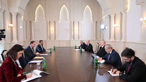 Prezident Avropa İttifaqının komissarını qəbul etdi - VİDEO