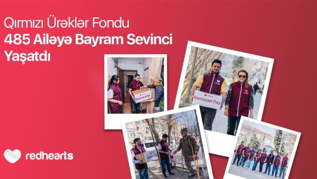 Qırmızı Ürəklər Fondu 485 ailəyə bayram sevinci yaşatdı
