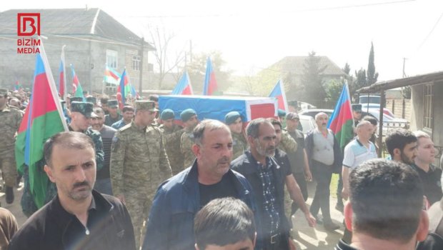 Şəhid hərbçi Lənkəranda dəfn olundu - FOTO
