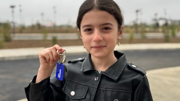 Sarıcalı kəndinə köçən ailələrə evlərin açarları təqdim edildi &ndash; FOTO